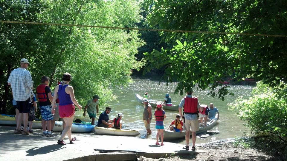image of people at the lake