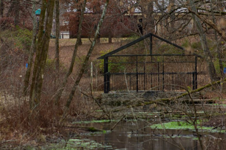gazebo near river
